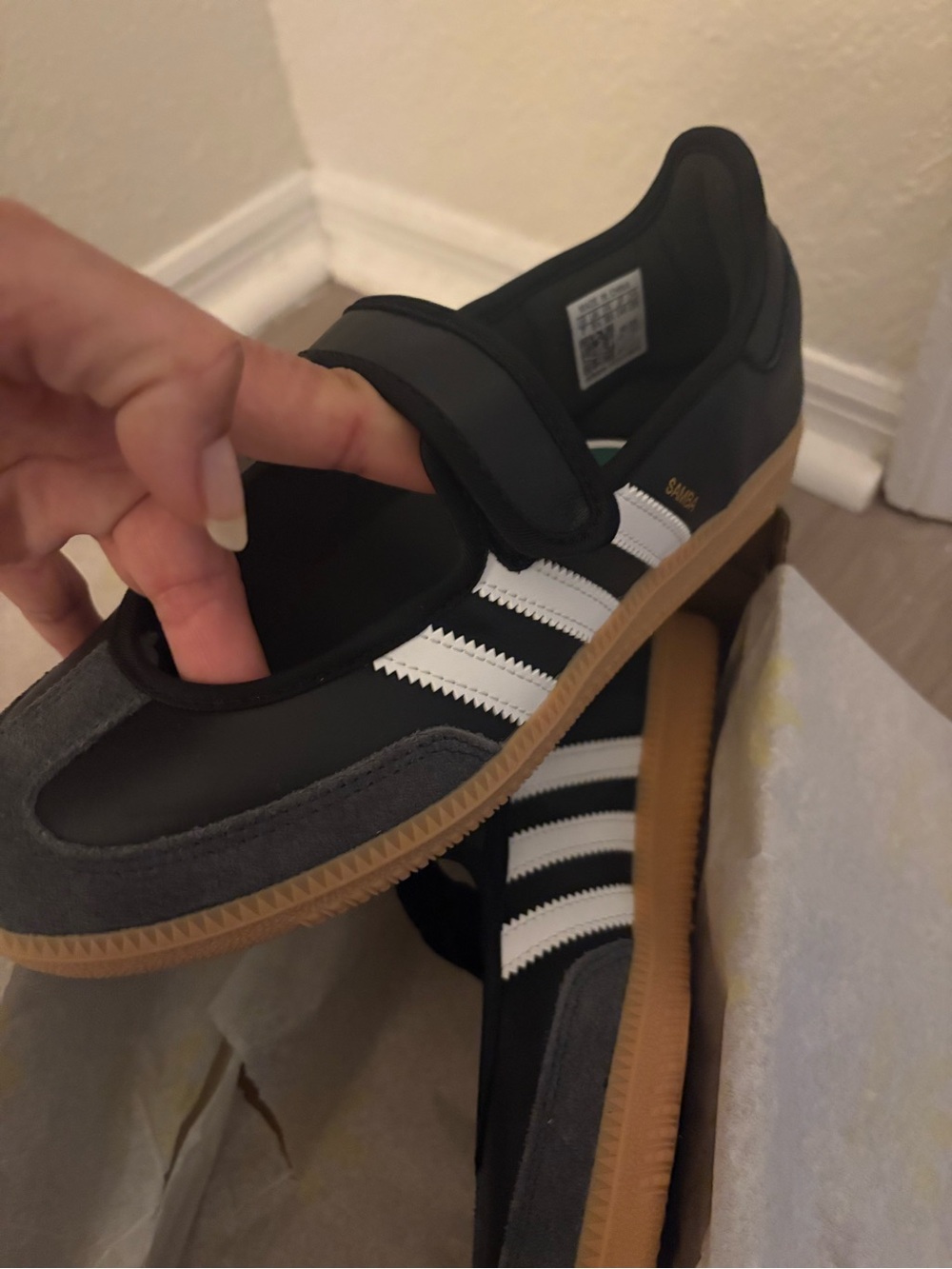 ✨ adidas Samba Jane Black White Gum Women's Sneaker✨ - Picture 5 of 8